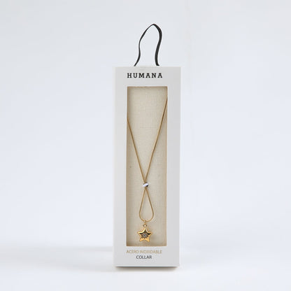 Collar Corto Nut Dorado Humana