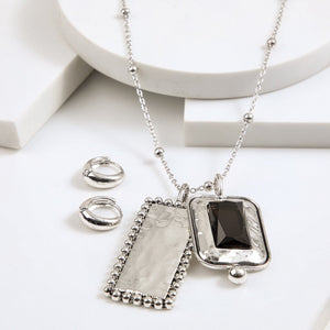 Collar Corto Siro Plateado Humana