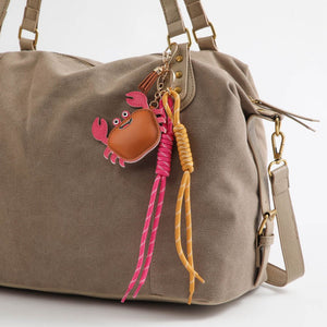 Charm Para Cartera Cangrejo Naranjo Humana