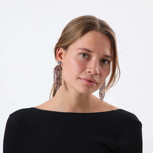 Aros Largo Eloisa Rojo Tatienne