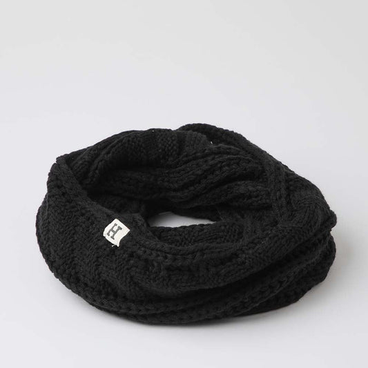 Cuello Tejido Entrelazados Negro Humana