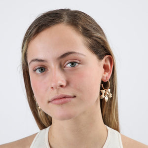 Aros Argolla Orchid Dorado Humana