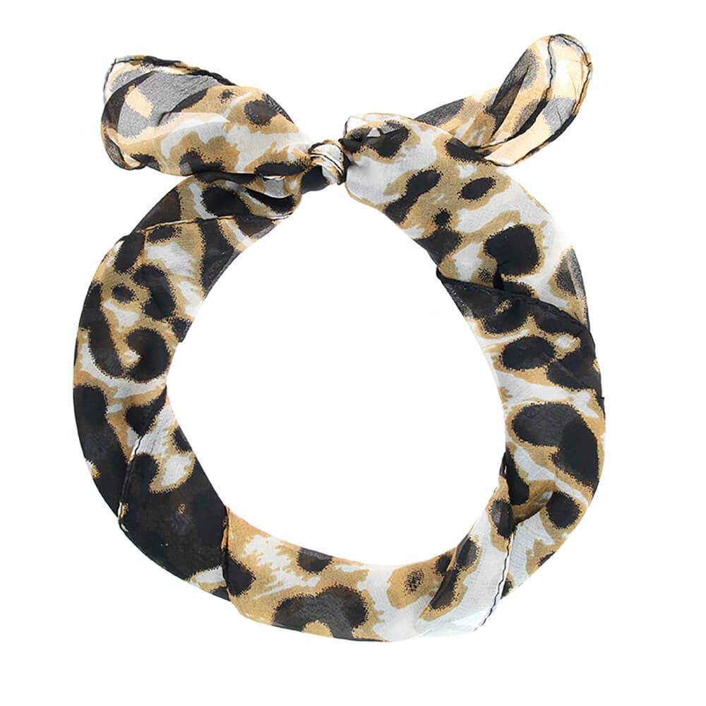 Bandana de Seda Leopardo Humana