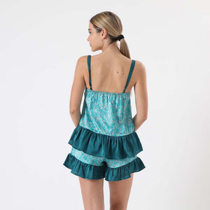 Pijama Short Savage Turquesa M Humana