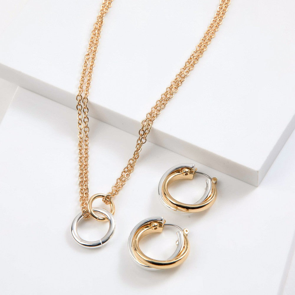 Set De Collar Yesi Dorado I-D