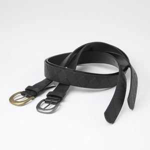 Cinturón Trenza Bronze Negro Humana