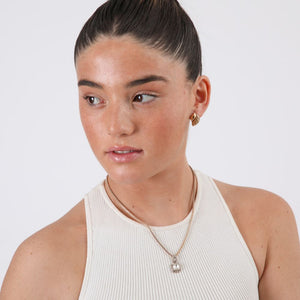 Set de aros y collar Cima Dorado ID