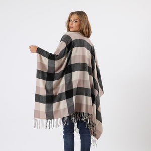 Poncho  Gisa Beige Humana