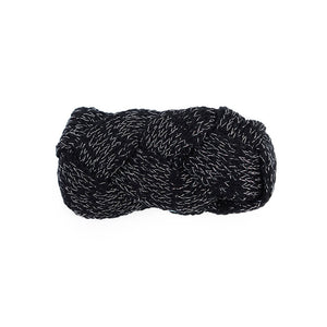 Cintillo Negro Trenza Humana