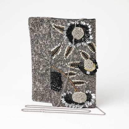 Cartera Clutch Carli Plateado Humana