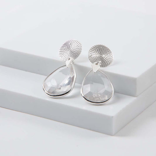 Aros Mediano Bowie Plateado i-D