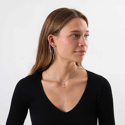 Collar Corto Nirvana Plateado i-D