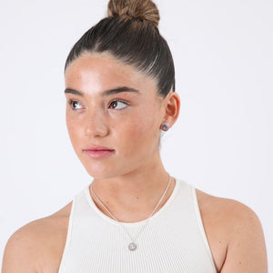 Set de aros y collar Didi Plateado ID