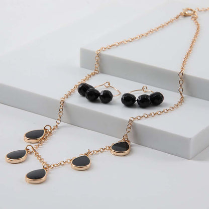 Collar Set Noelia Negro i-D