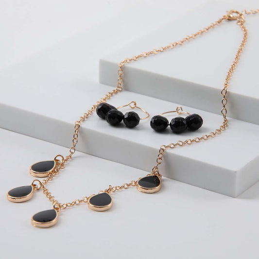 Collar Set Noelia Negro i-D