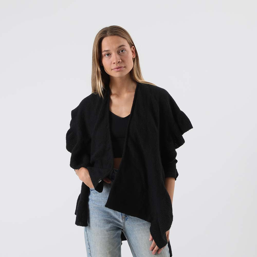 Poncho Vuelos Negro Tatienne