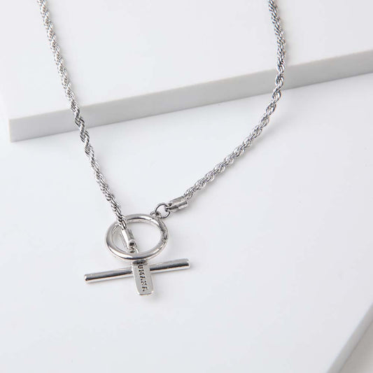 Collar Corto Santander Plateado Humana