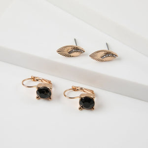 Aros Set Lita Dorado I-D