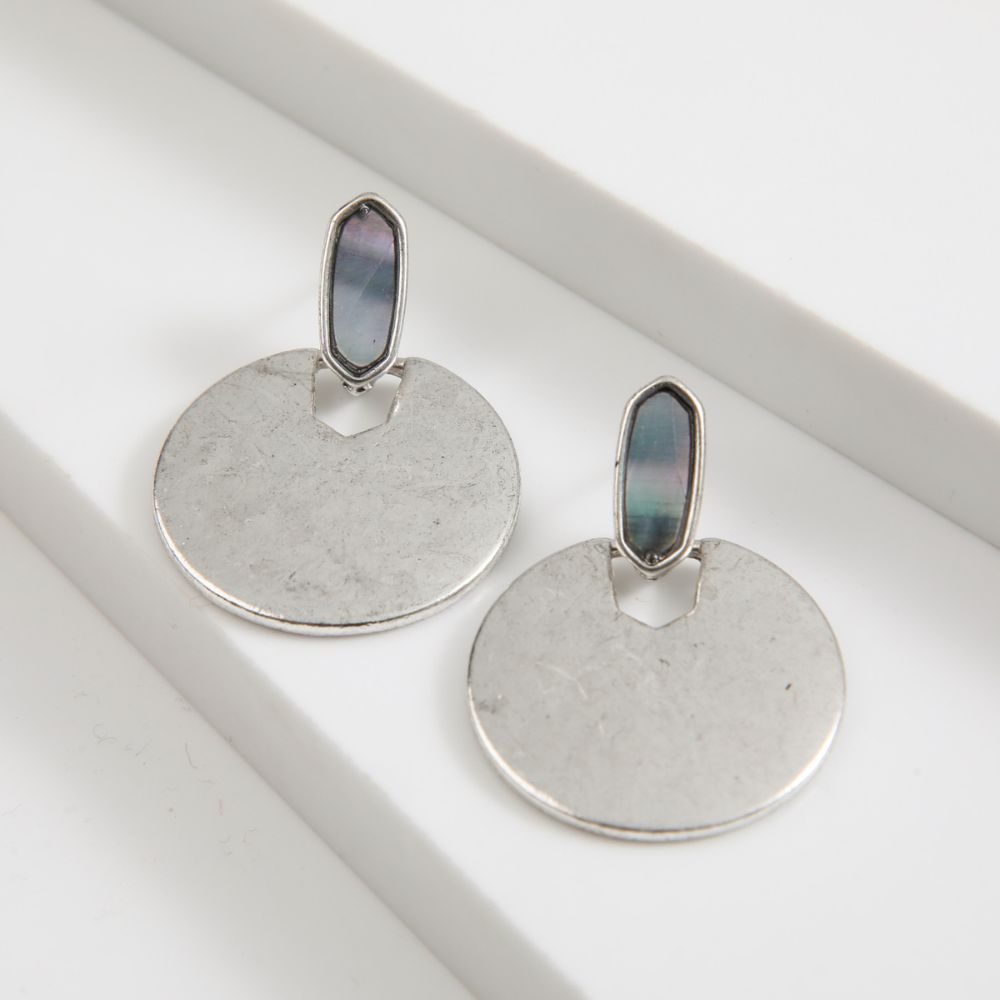 Aros Mediano Ter Plateado Tatienne