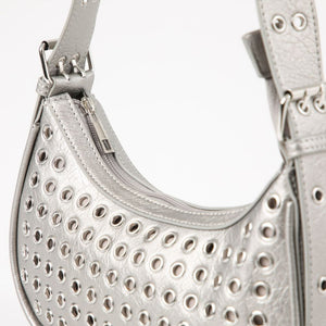 Cartera Hombro Amelie Plateado I-D