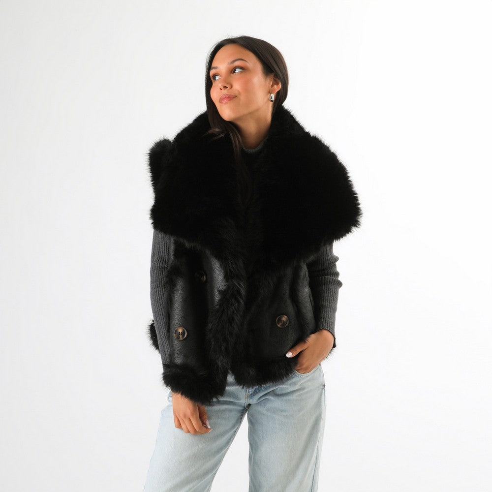 Chaqueta Laura Negro Humana