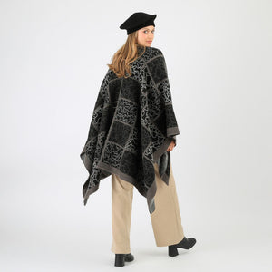 Poncho Yves Black Tatienne