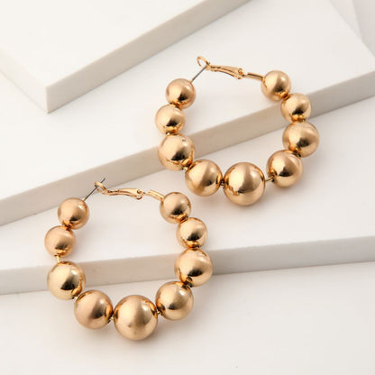 Aros Argollas Fashion Statement 7 Dorado Humana