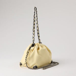 Cartera Bandolera Caty Ecocuero Amarillo Humana