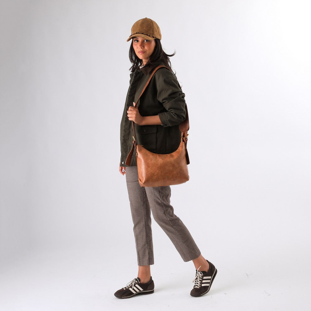 Cartera Hombro Ailen Camel Humana