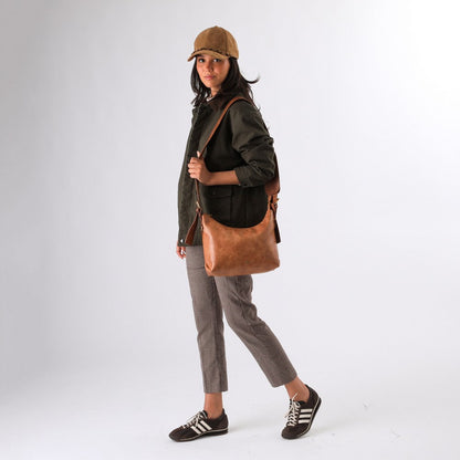 Cartera Hombro Ailen Camel Humana