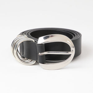 Cinturón Ecocuero Rings Negro Humana