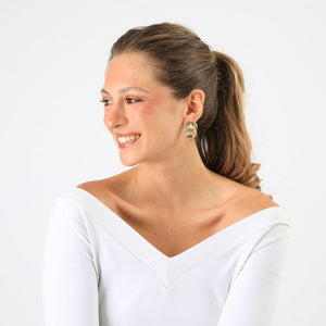 Aros Clip Elisa Dorado Humana