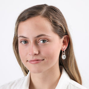 Aros Argolla Halo Plateado Tatienne