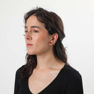 Set Aros Patras Dorado Humana