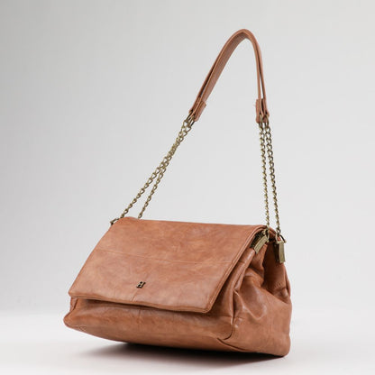 Cartera Bandolera Anika Ecocuero Camel Humana