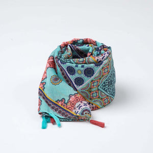 Pañuelo Estampado Lara Verde Tatienne