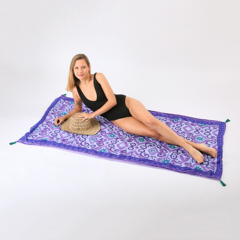 Toalla Reversible Vito Purple Tatienne