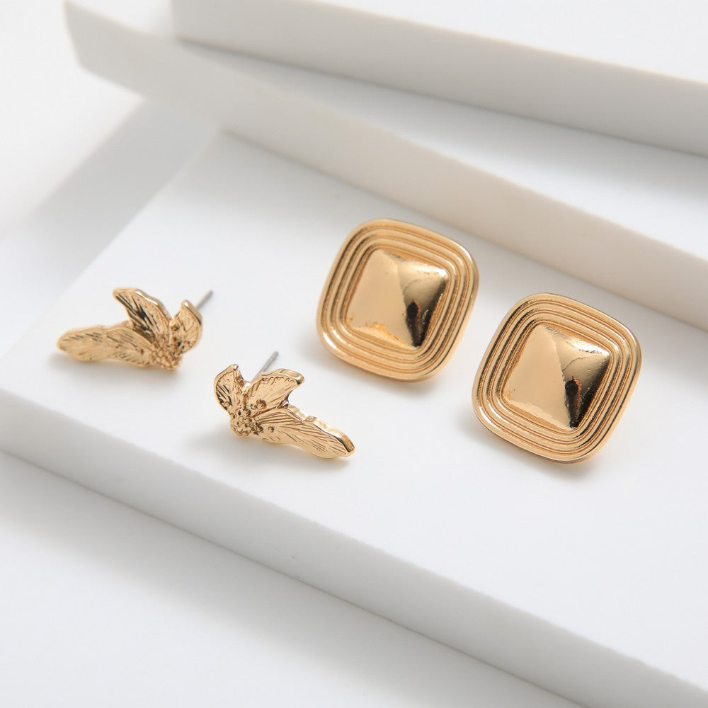 Set De Aros Niria Dorado Tatienne