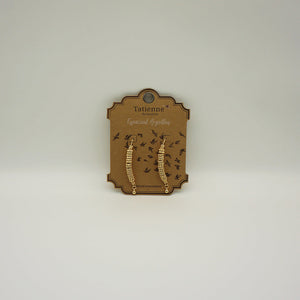 Aros Argollas Doradas Especial Hoops Snake Tatienne