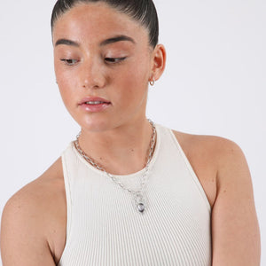 Collar Marcela Plateado ID