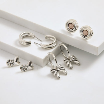 Set De Aros Ilse Plateado I-D