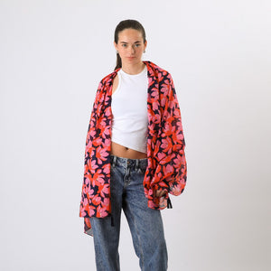 Pañuelo Estampado Daniel Fucsia Humana