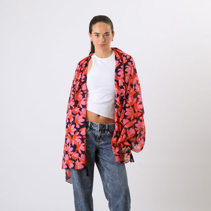 Pañuelo Estampado Daniel Fucsia Humana