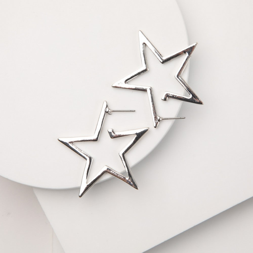 Aros Argollas Rina Plateado Humana