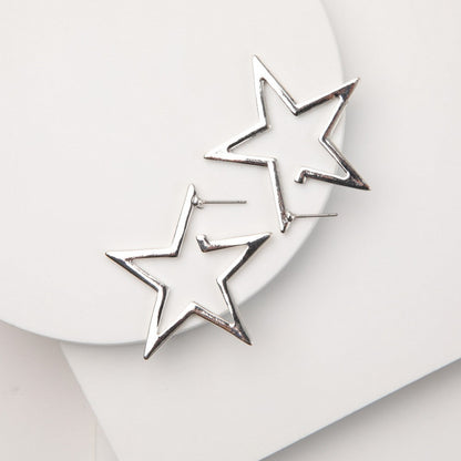 Aros Argollas Rina Plateado Humana