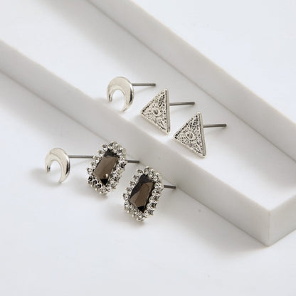 Set De Aros Nina Plateado I-D