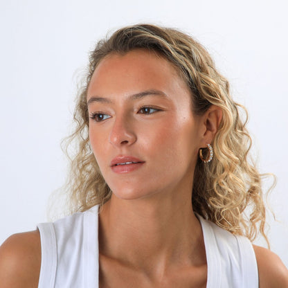 Aros Argollas Mili Plateado Tatienne