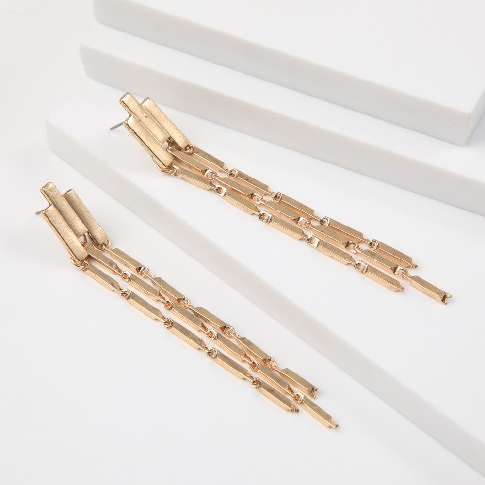 Aros Largos Vania Dorado Humana