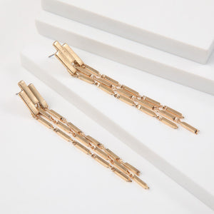 Aros Largos Vania Dorado Humana