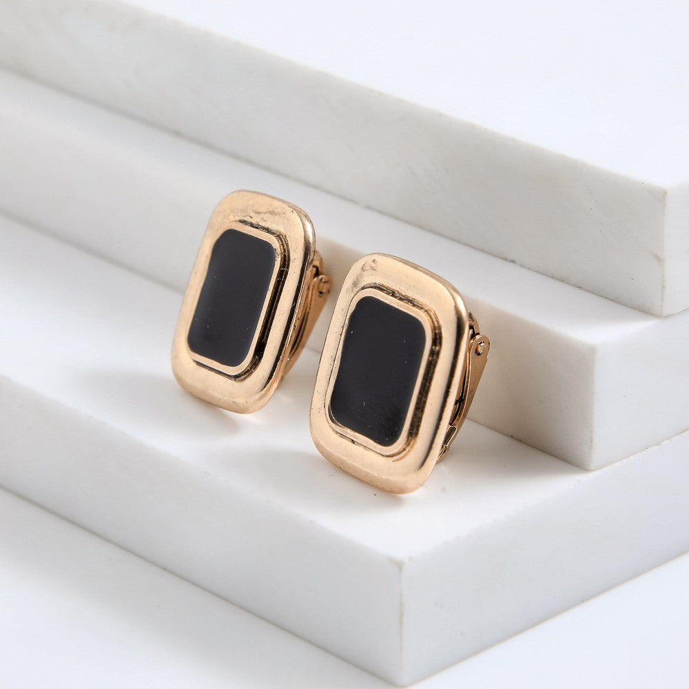 Aros Clip Bold Dorado Humana